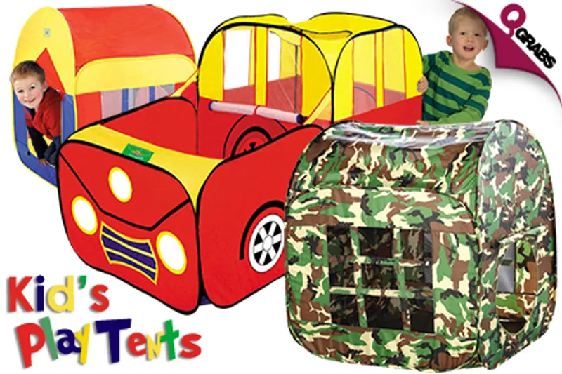 From QR75 Inspire Imagination with Foldable Kid's Play Tents - Choose from 3 Creative Designs! (Up to QR169 Value)